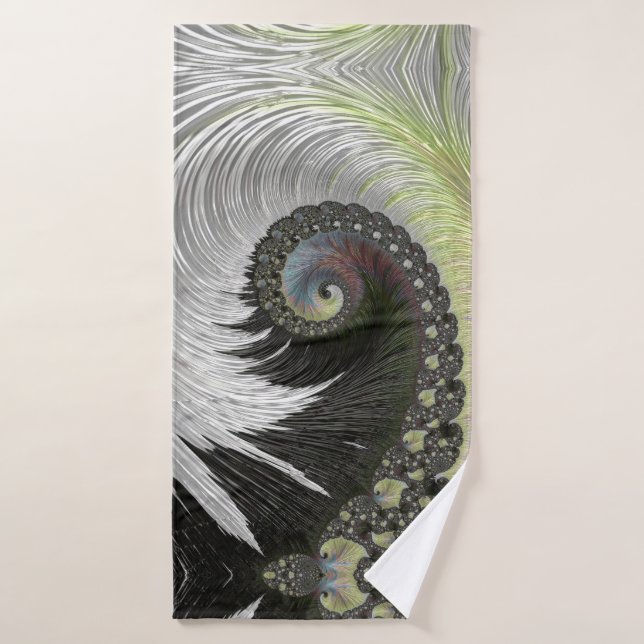 Psychedelic Fantasy Spiral Bath Towel Set (Bath Towel)