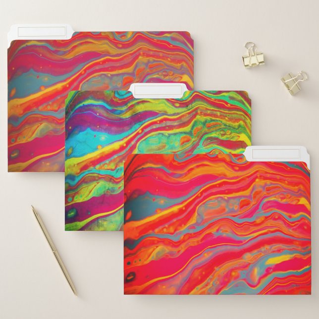 Psychedelic File Folder Set (Set)