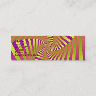 Psychedelic Five Arm Spiral   Business Card