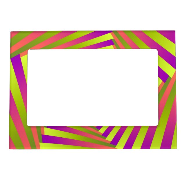Psychedelic Five Arm Spiral Magnetic Picture Frame (Front)
