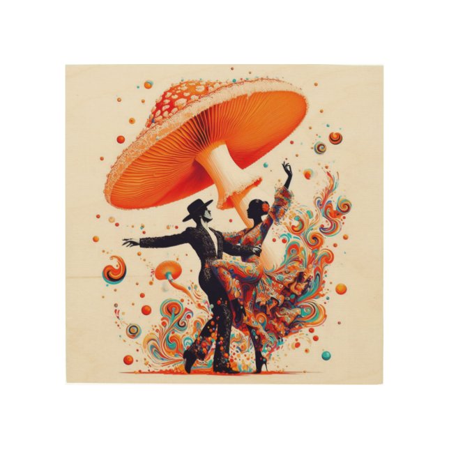 PSYCHEDELIC Flamenco Fusion A DANCE FOR PALESTINE Wood Wall Art (Front)
