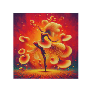 PSYCHEDELIC Flamenco Fusion A DANCE FOR PALESTINE Wood Wall Art