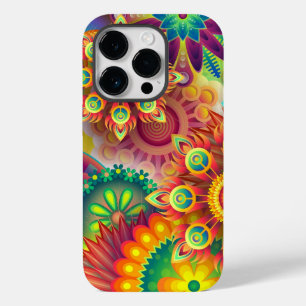 Psychedelic Floral Pattern  Case-Mate iPhone 14 Pro Case