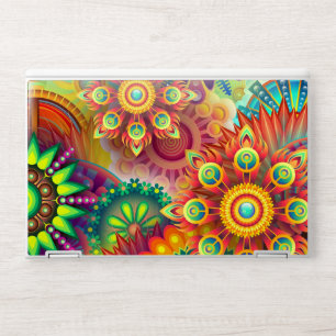 Psychedelic Floral Pattern  HP Laptop Skin