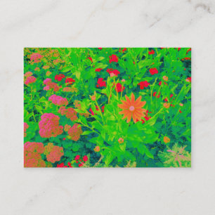 Psychedelic Flower Bed Business Card