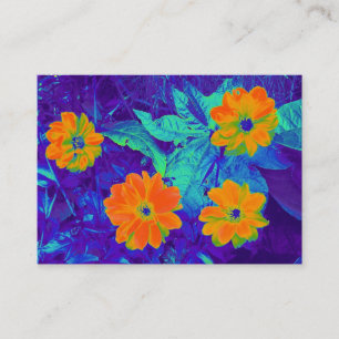 Psychedelic Flower Bed Business Card