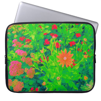 Psychedelic Flower Bed Laptop Sleeve