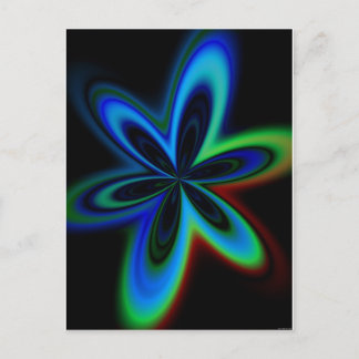 Psychedelic Flower Postcard