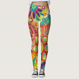 Funky Psychedelic Patterned Leggings