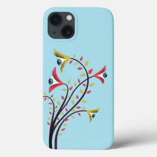 Psychedelic Flowers With Staring Eyes iPhone 13 Case