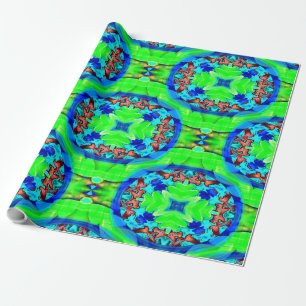 Psychedelic flowers...... wrapping paper