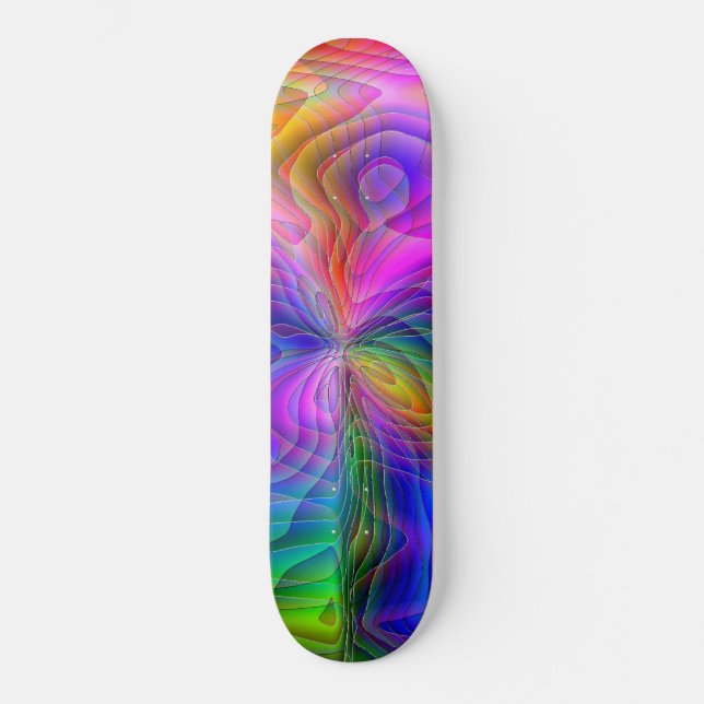 Psychedelic Flyer Skateboard Deck (Front)