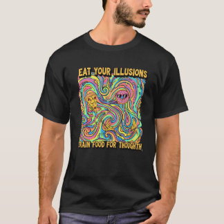 Psychedelic Food Illusion Design friends T-Shirt