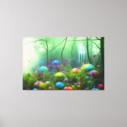 Psychedelic Forest Colorful Wall Art Print