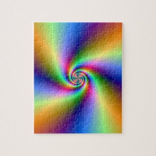 Psychedelic Four Wind Spiral  Puzzle