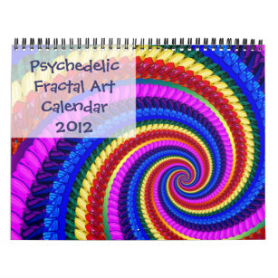 Psychedelic Fractal Art Calendar 2012