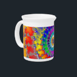 Psychedelic Fractal Beverage Pitcher<br><div class="desc">Artwork by Brady Arnold.</div>