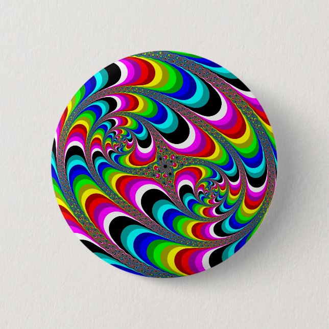 Psychedelic - Fractal Button (Front)