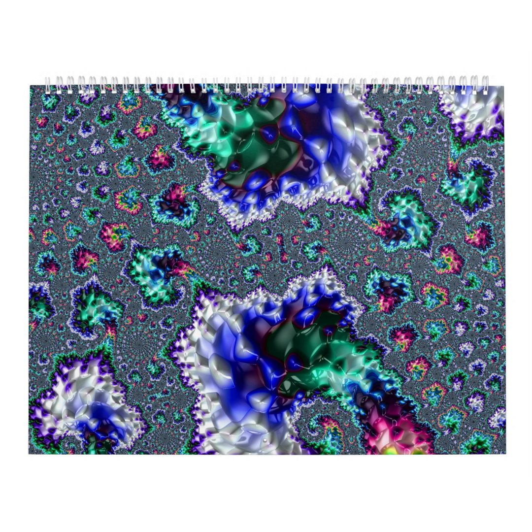 Psychedelic Fractal Calendar Zazzle