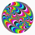 Psychedelic - Fractal Classic Round Sticker