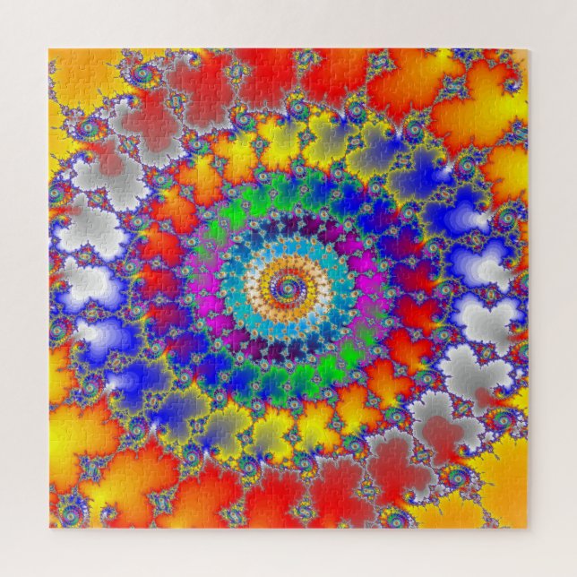 Psychedelic Fractal Jigsaw Puzzle (Vertical)