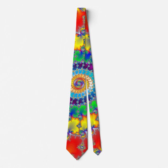 Psychedelic Fractal Neck Tie (Front)
