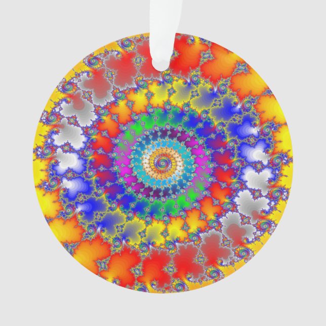 Psychedelic Fractal Ornament (Front)