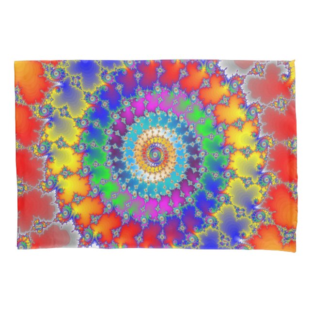Psychedelic Fractal Pillow Case (Front)
