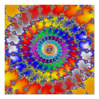 Psychedelic Fractal Poster