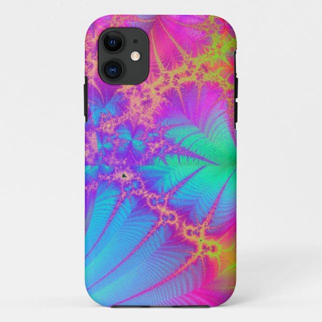 Psychedelic Fractal Rainbow iPhone 5 Case (Back)