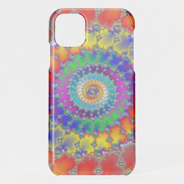 Psychedelic Fractal Uncommon iPhone Case (Back)