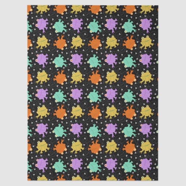 Psychedelic Frogs Multicolored tissue paper  (Front)