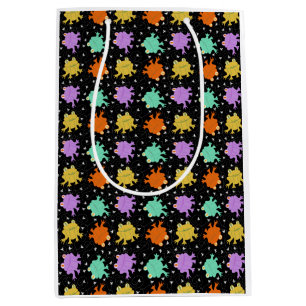 Psychedelic Frogs Multicolored Wrapping Paper Medium Gift Bag