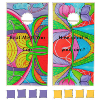 Psychedelic Fun Cornhole Set