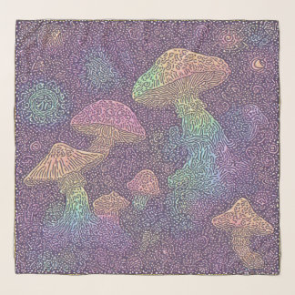 Psychedelic Fungi Galaxy - Scarf