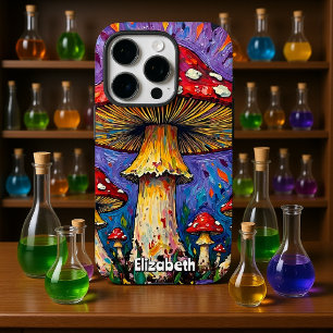 Psychedelic Fungus Aura iPhone 16 Pro Case
