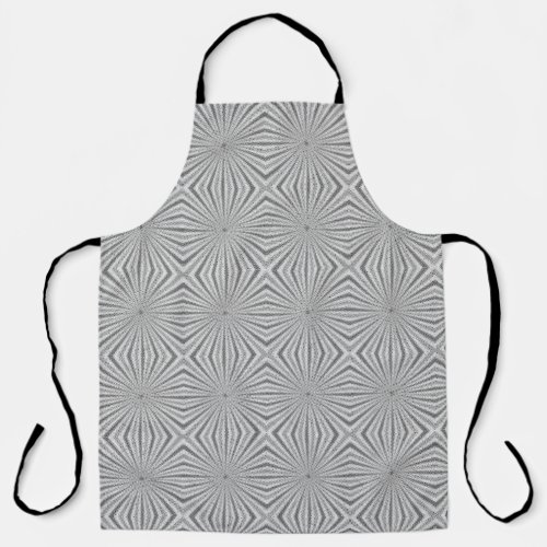 PSYCHEDELIC FUNKY APRON IN A NEUTRAL GREY COLOUR