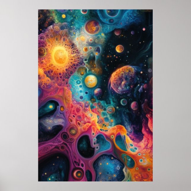 Psychedelic Galaxy Poster (Front)