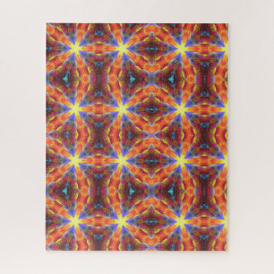 Psychedelic geometric 520 piece jigsaw puzzle