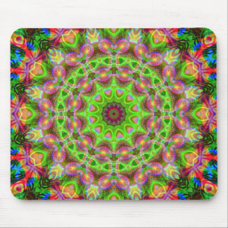 Psychedelic Geometric Mandala Ball Mousepad