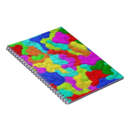 Psychedelic Glitter Pattern Notebook