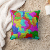 Psychedelic Glitter Pattern Pillow (Blanket)