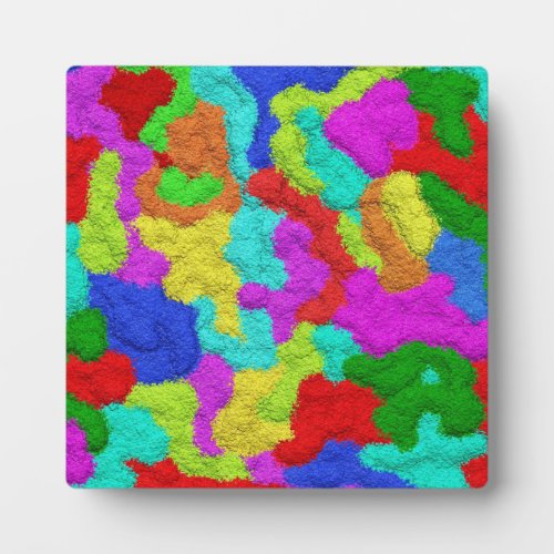 Psychedelic Glitter Pattern Plaque