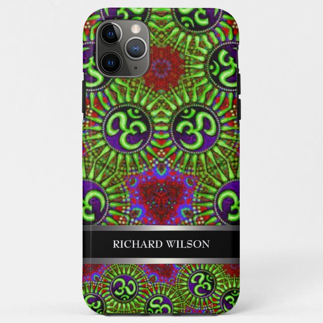 Psychedelic GOA OM Pattern Galaxy S5 Case-Mate iPhone Case (Back)