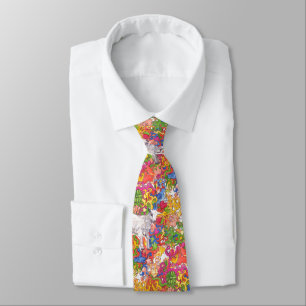 Psychedelic Goat Neck Tie