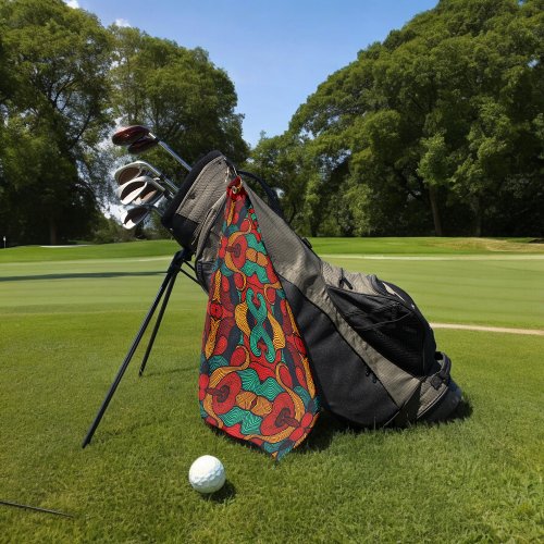 psychedelic golf towel