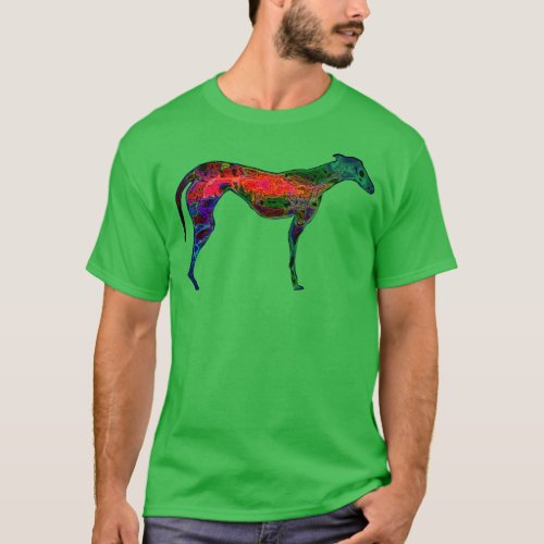 psychedelic greyhound T_Shirt