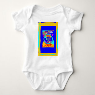 Psychedelic Groove: Pop Art Abstract Energy Baby Bodysuit