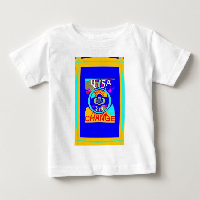 Psychedelic Groove: Pop Art Abstract Energy Baby T-Shirt (Front)