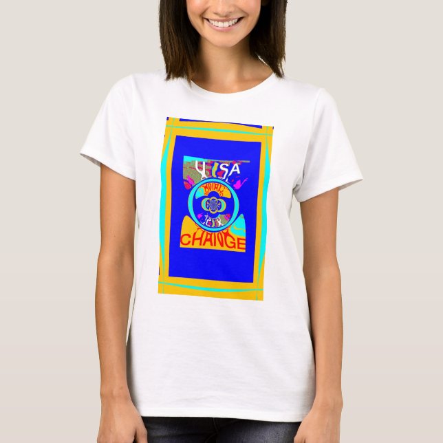 Psychedelic Groove: Pop Art Abstract Energy T-Shirt (Front)